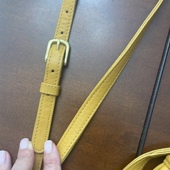 Coach Wendie Vintage Leather Crossbody | Yellow Mustard - Picture 11 of 11